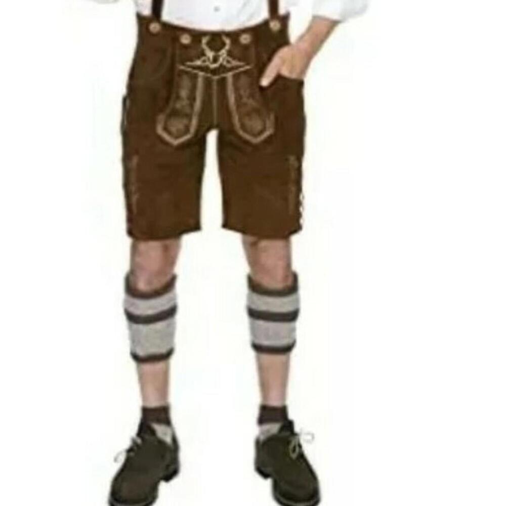 Lederhosen4U Real Leather Bavarian Shorts Size 54 #C3